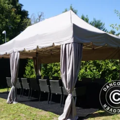 Tente Pliante FleXtents PRO "Peaked" 3x6m Latte, Incl. 6 Parois Latérales Et 6 Rideaux Décoratifs 31 Tente Pliante FleXtents PRO "Peaked" 3x6m Latte, Incl. 6 Parois Latérales Et 6 Rideaux Décoratifs -Promos Jardin Natif Magasin ft04132 09