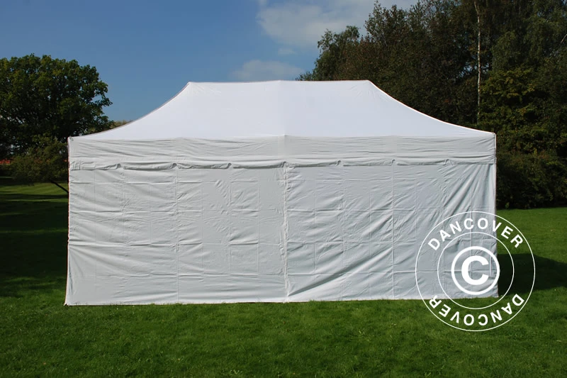Tente Pliante FleXtents PRO "Peaked" 3x6m Blanc, Avec 6 Cotés 5 Tente Pliante FleXtents PRO "Peaked" 3x6m Blanc, Avec 6 Cotés – Image 5