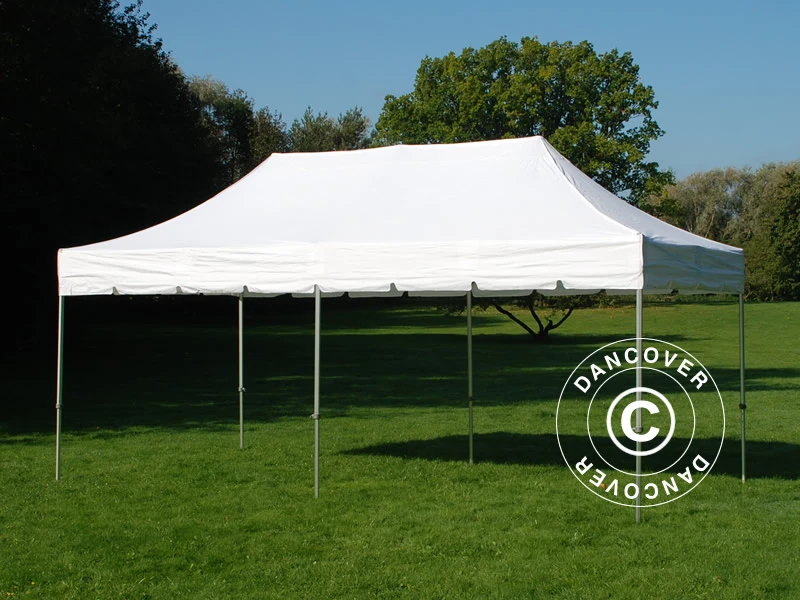 Tente Pliante FleXtents PRO "Peaked" 3x6m Blanc, Avec 6 Cotés 7 Tente Pliante FleXtents PRO "Peaked" 3x6m Blanc, Avec 6 Cotés – Image 7