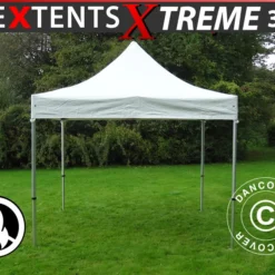 Tente Pliante FleXtents Xtreme 50 Heavy Duty 3x3m Blanc, Ignifugé