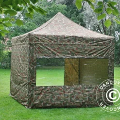 Tente Pliante FleXtents PRO 3x3m Camouflage, Avec 4 Cotés -Promos Jardin Natif Magasin ft04164 011