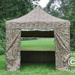 Tente Pliante FleXtents PRO 3x3m Camouflage, Avec 4 Cotés -Promos Jardin Natif Magasin ft04164 02