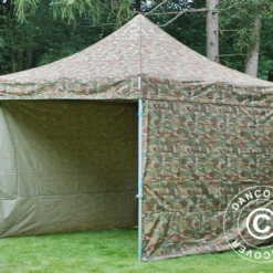 Tente Pliante FleXtents PRO 3x3m Camouflage, Avec 4 Cotés -Promos Jardin Natif Magasin ft04164 022