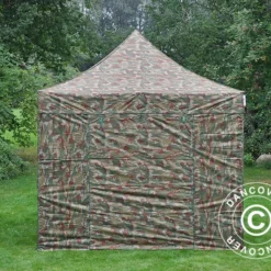 Tente Pliante FleXtents PRO 3x3m Camouflage, Avec 4 Cotés -Promos Jardin Natif Magasin ft04164 03