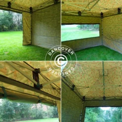 Tente Pliante FleXtents PRO 3x3m Camouflage, Avec 4 Cotés -Promos Jardin Natif Magasin ft04164 082