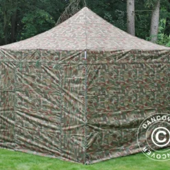 Tente Pliante FleXtents PRO 3x3m Camouflage, Avec 4 Cotés -Promos Jardin Natif Magasin ft04164 09