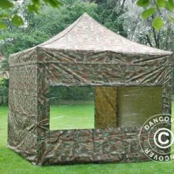 Tente Pliante FleXtents PRO 3x3m Camouflage, Avec 4 Cotés -Promos Jardin Natif Magasin ft04164 094