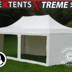 Tente Pliante FleXtents Xtreme 50 Heavy Duty 3x6m Blanc, Avec 6 Cotés