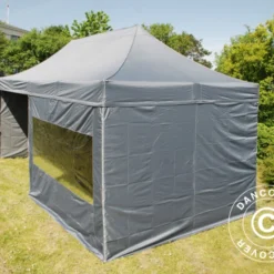 Tente Pliante FleXtents PRO 3x6m Gris, Avec 6 Cotés 26 Tente Pliante FleXtents PRO 3x6m Gris, Avec 6 Cotés -Promos Jardin Natif Magasin ft04173 0014