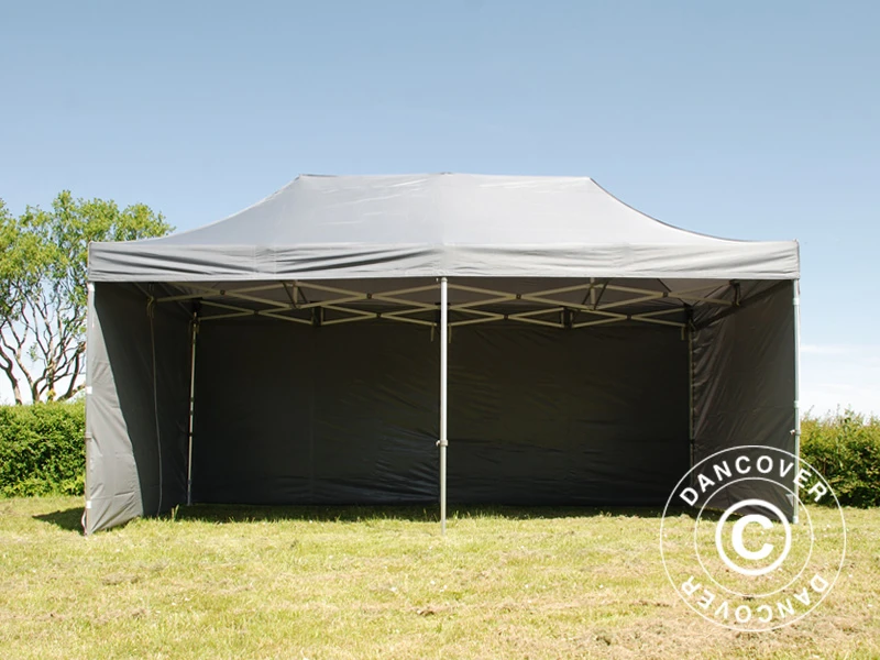 Tente Pliante FleXtents PRO 3x6m Gris, Avec 6 Cotés 8 Tente Pliante FleXtents PRO 3x6m Gris, Avec 6 Cotés – Image 8