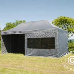 Tente Pliante FleXtents PRO 3x6m Gris, Avec 6 Cotés 31 Tente Pliante FleXtents PRO 3x6m Gris, Avec 6 Cotés -Promos Jardin Natif Magasin ft04173 002