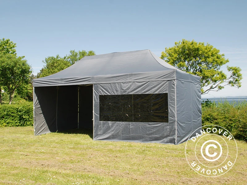 Tente Pliante FleXtents PRO 3x6m Gris, Avec 6 Cotés 12 Tente Pliante FleXtents PRO 3x6m Gris, Avec 6 Cotés – Image 12