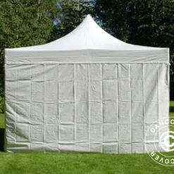 Tente Pliante FleXtents Xtreme 50 Heavy Duty 4x4m, Blanc Avec 4 Cotés -Promos Jardin Natif Magasin ft04179 03
