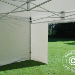 Tente Pliante FleXtents Xtreme 50 Heavy Duty 4x4m, Blanc Avec 4 Cotés -Promos Jardin Natif Magasin ft04179 091