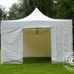 Tente Pliante FleXtents Xtreme 50 Heavy Duty 4x6m Blanc, Avec 8 Cotés -Promos Jardin Natif Magasin ft04189 036