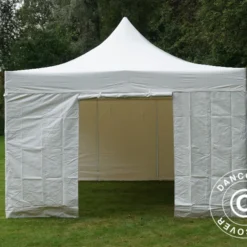 Tente Pliante FleXtents Xtreme 50 Heavy Duty 4x6m Blanc, Avec 8 Cotés -Promos Jardin Natif Magasin ft04189 076