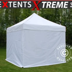 Tente Pliante FleXtents Xtreme 60 3x3m Blanc, Avec 4 Cotés