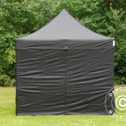 Tente Pliante FleXtents Xtreme 60 3x3m Noir, Avec 4 Cotés -Promos Jardin Natif Magasin ft04267 2