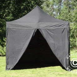 Tente Pliante FleXtents Xtreme 60 3x3m Noir, Avec 4 Cotés -Promos Jardin Natif Magasin ft04267 5
