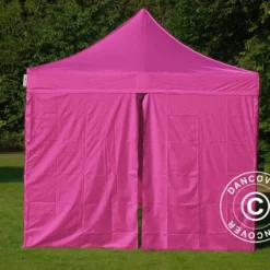 Tente Pliante FleXtents Xtreme 50 Vintage Style 3x6m Rose, Avec 6 Cotés -Promos Jardin Natif Magasin ft04277 012