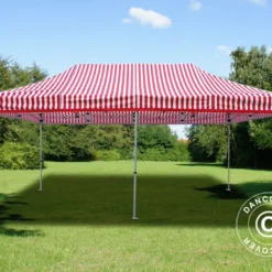 Tente Pliante FleXtents PRO 3x6m Rayé, Avec 6 Cotés -Promos Jardin Natif Magasin ft04279 035