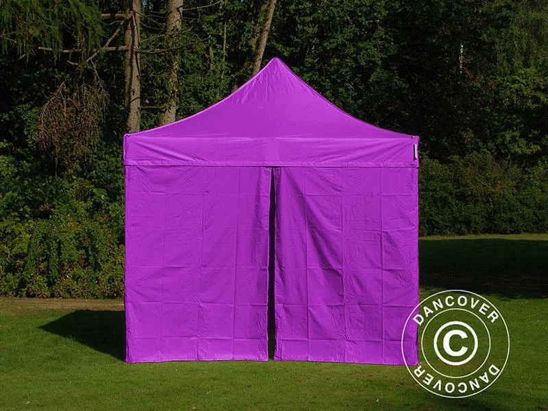 Tente Pliante FleXtents PRO 3x3m Violet, Avec 4 Cotés 3 Tente Pliante FleXtents PRO 3x3m Violet, Avec 4 Cotés – Image 3