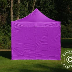 Tente Pliante FleXtents PRO 3x3m Violet, Avec 4 Cotés 11 Tente Pliante FleXtents PRO 3x3m Violet, Avec 4 Cotés -Promos Jardin Natif Magasin ft04288 02