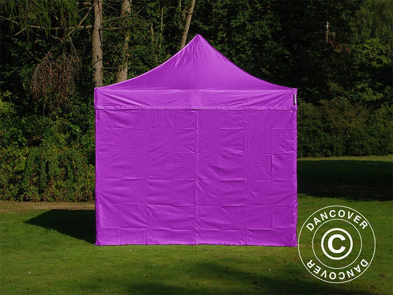 Tente Pliante FleXtents PRO 3x3m Violet, Avec 4 Cotés 4 Tente Pliante FleXtents PRO 3x3m Violet, Avec 4 Cotés – Image 4