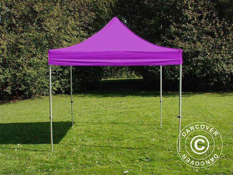 Tente Pliante FleXtents PRO 3x3m Violet, Avec 4 Cotés 6 Tente Pliante FleXtents PRO 3x3m Violet, Avec 4 Cotés – Image 6