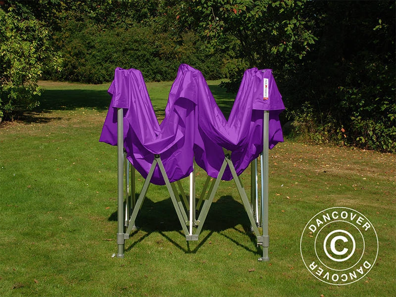 Tente Pliante FleXtents PRO 3x3m Violet, Avec 4 Cotés 7 Tente Pliante FleXtents PRO 3x3m Violet, Avec 4 Cotés – Image 7