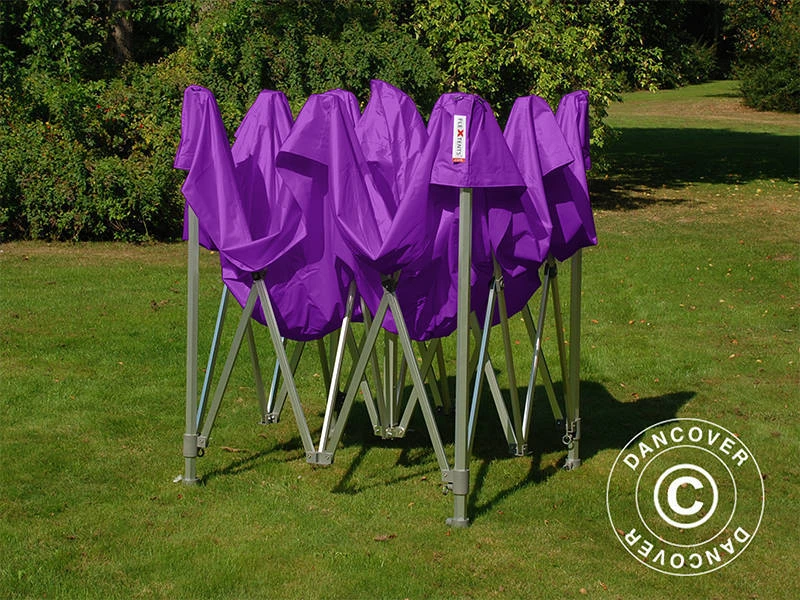 Tente Pliante FleXtents PRO 3x3m Violet, Avec 4 Cotés 8 Tente Pliante FleXtents PRO 3x3m Violet, Avec 4 Cotés – Image 8