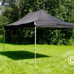 Tente Pliante FleXtents PRO 3x4,5m Noir, Avec 4 Cotés -Promos Jardin Natif Magasin ft04296 053