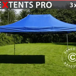 Tente Pliante FleXtents PRO 3x4,5m Bleu