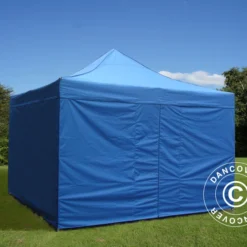 Tente Pliante FleXtents PRO 4x4m Bleu, Avec 4 Cotés 8 Tente Pliante FleXtents PRO 4x4m Bleu, Avec 4 Cotés -Promos Jardin Natif Magasin ft04315 2
