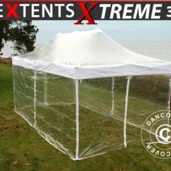 Tente Pliante FleXtents Xtreme 50 3x6m Transparent, Avec 6 Cotés