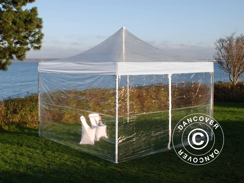 Tente Pliante FleXtents Xtreme 50 4x4m Transparent, Avec 4 Cotés 2 Tente Pliante FleXtents Xtreme 50 4x4m Transparent, Avec 4 Cotés – Image 2
