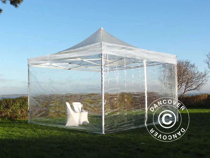 Tente Pliante FleXtents Xtreme 50 4x4m Transparent, Avec 4 Cotés 3 Tente Pliante FleXtents Xtreme 50 4x4m Transparent, Avec 4 Cotés – Image 3