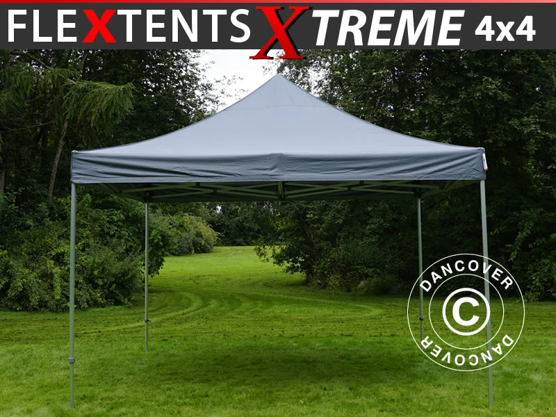 Tente Pliante FleXtents Xtreme 50 4x4m Gris 1 Tente Pliante FleXtents Xtreme 50 4x4m Gris