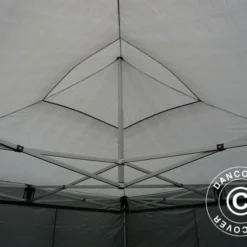 Tente Pliante FleXtents Xtreme 50 4x4m Gris, Avec 4 Cotés -Promos Jardin Natif Magasin ft04355 026
