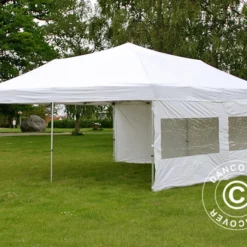 Tente Pliante FleXtents PRO 6x6m Blanc, Avec 8 Cotés -Promos Jardin Natif Magasin ft04391 16