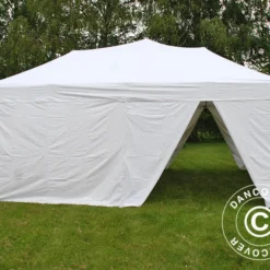 Tente Pliante FleXtents PRO 6x6m Blanc, Avec 8 Cotés -Promos Jardin Natif Magasin ft04391 17