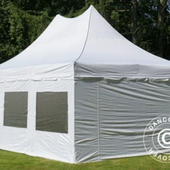 Tente Pliante FleXtents PRO Peak Pagoda 4x6m Blanc, Incl. 8 Parois Latérales -Promos Jardin Natif Magasin ft04397 03