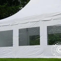 Tente Pliante FleXtents PRO Peak Pagoda 4x6m Blanc, Incl. 8 Parois Latérales -Promos Jardin Natif Magasin ft04397 07
