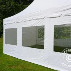 Tente Pliante FleXtents PRO Peak Pagoda 4x6m Blanc, Incl. 8 Parois Latérales -Promos Jardin Natif Magasin ft04397 10