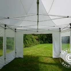 Tente Pliante FleXtents PRO Peak Pagoda 4x6m Blanc, Incl. 8 Parois Latérales -Promos Jardin Natif Magasin ft04397 17