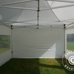 Tente Pliante FleXtents PRO Peak Pagoda 4x6m Blanc, Incl. 8 Parois Latérales -Promos Jardin Natif Magasin ft04397 19