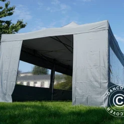 Tente Pliante FleXtents Xtreme 50 4x8m Gris, Avec 6 Cotés -Promos Jardin Natif Magasin ft04435 09