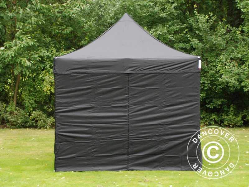 Tente Pliante FleXtents PRO 3x3m Noir, Ignifugé, Avec 4 Cotés 2 Tente Pliante FleXtents PRO 3x3m Noir, Ignifugé, Avec 4 Cotés – Image 2