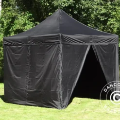 Tente Pliante FleXtents PRO 3x3m Noir, Ignifugé, Avec 4 Cotés 23 Tente Pliante FleXtents PRO 3x3m Noir, Ignifugé, Avec 4 Cotés -Promos Jardin Natif Magasin ft04445 03