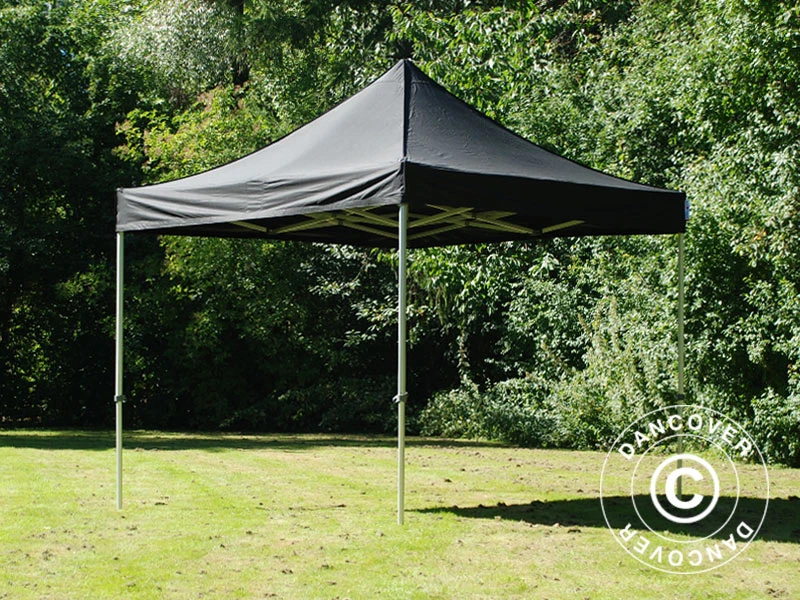 Tente Pliante FleXtents PRO 3x3m Noir, Ignifugé, Avec 4 Cotés 10 Tente Pliante FleXtents PRO 3x3m Noir, Ignifugé, Avec 4 Cotés – Image 10